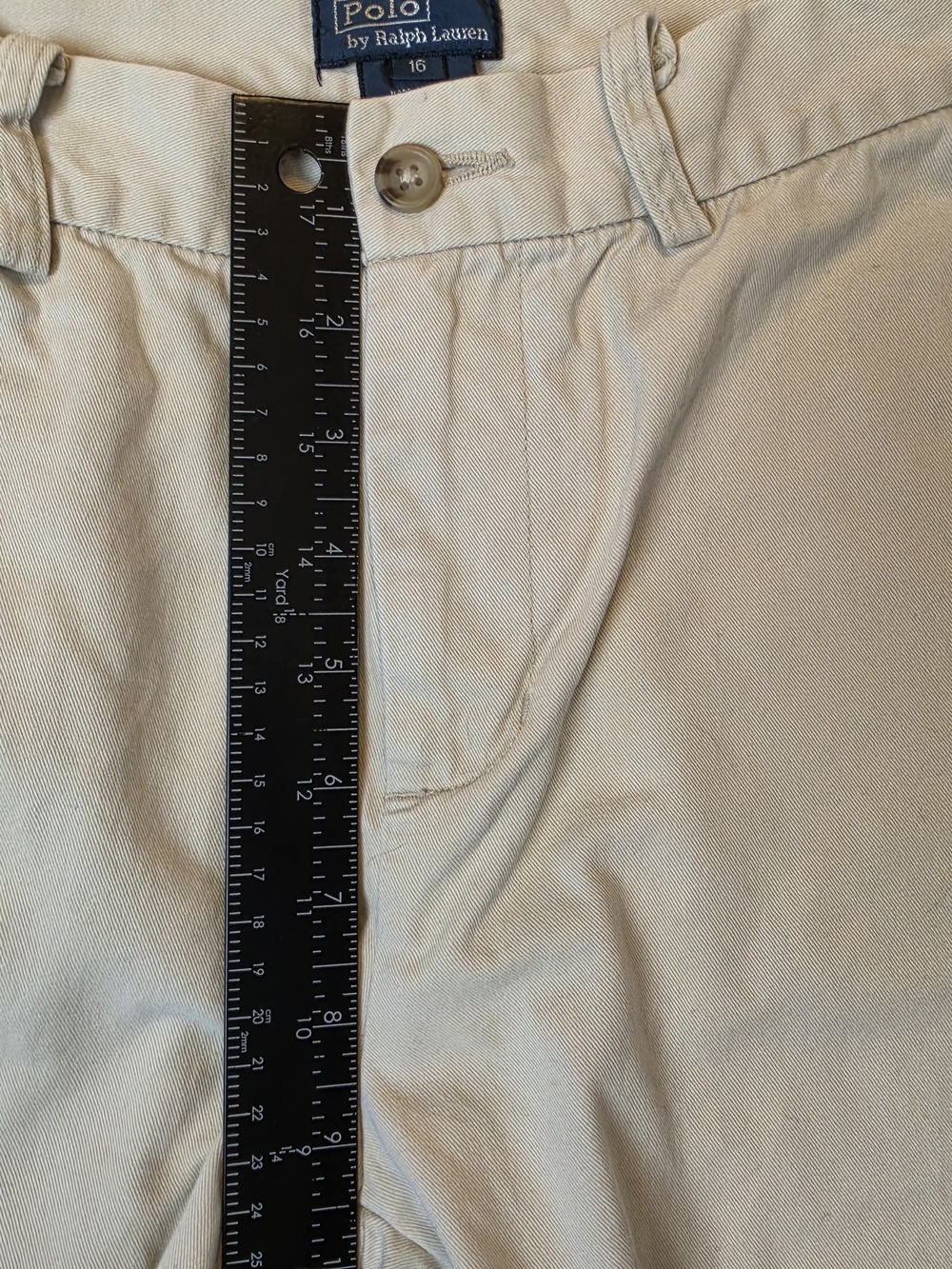 Polo by Ralph Lauren Beige Boys Chino Pants 16 Preppy Classic Sporty Comfort - Picture 7 of 12